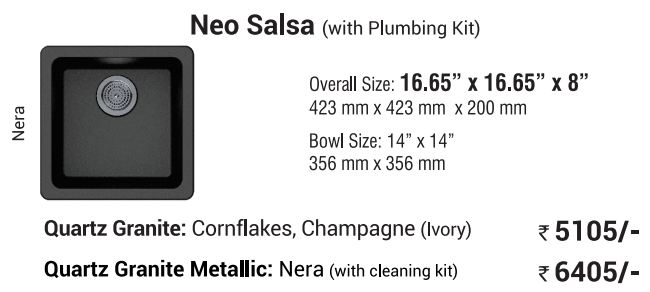 Kitchen Sink - Neo Salsa - Quartz